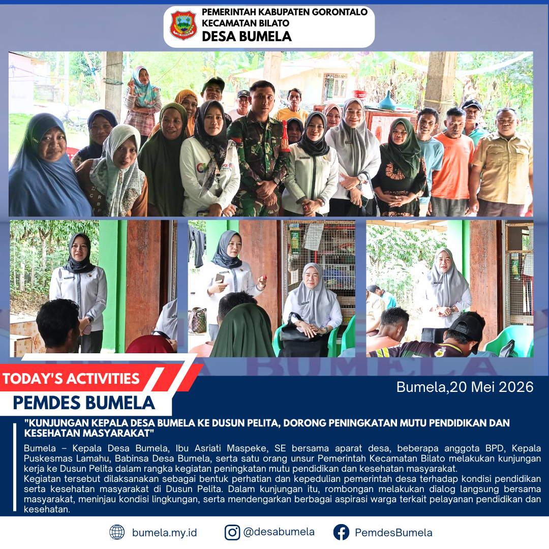 Kunjungan Kepala Desa Bumela ke Dusun Pelita, Dorong Peningkatan Mutu Pendidikan dan Kesehatan Masyarakat